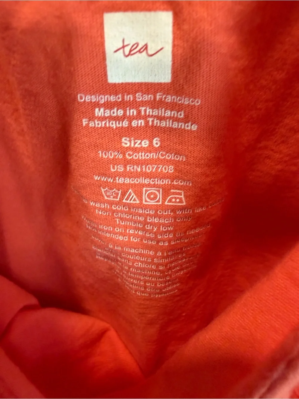 Tea Collection Orange, Pink & Red Colorblock Sleeveless Mini Dress